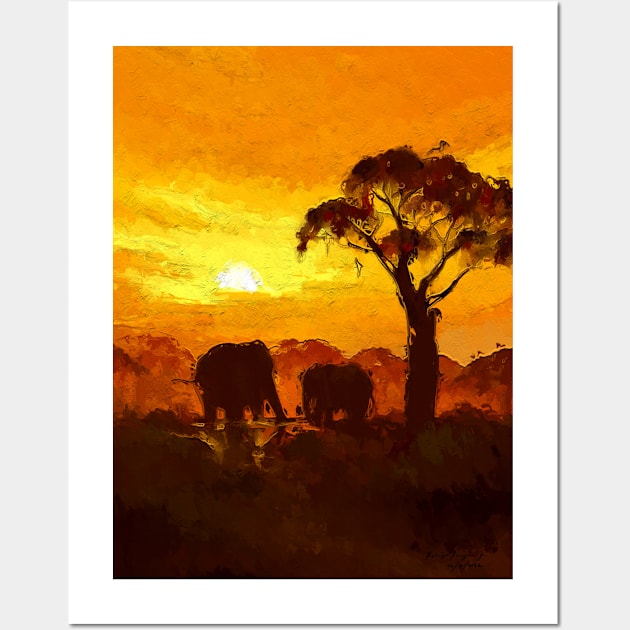 Safari Wall Art by RodsArtPortal